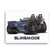 Load image into Gallery viewer, Slingmode Caricature Canvas Wall Art | 2022 R Midnight Storm Fade Polaris Slingshot®