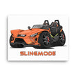 Load image into Gallery viewer, Slingmode Caricature Canvas Wall Art | 2022 R Volt Orange Fade Polaris Slingshot®