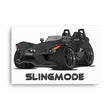 Load image into Gallery viewer, Slingmode Caricature Canvas Wall Art | 2018 S Gloss Black Polaris Slingshot®