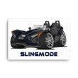 Load image into Gallery viewer, Slingmode Caricature Canvas Wall Art | 2021 SL Midnight Blue Polaris Slingshot®