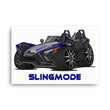 Load image into Gallery viewer, Slingmode Caricature Canvas Wall Art | 2021 R Stealth Blue Polaris Slingshot®