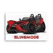 Load image into Gallery viewer, Slingmode Caricature Canvas Wall Art | 2019 SLR Red Pearl Polaris Slingshot®