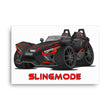 Load image into Gallery viewer, Slingmode Caricature Canvas Wall Art | 2020 R Stealth Black Polaris Slingshot®