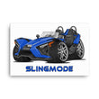 Load image into Gallery viewer, Slingmode Caricature Canvas Wall Art | 2022 SL Ultra Blue Polaris Slingshot®