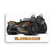 Load image into Gallery viewer, Slingmode Caricature Canvas Wall Art | 2022 SLR Forged Orange Polaris Slingshot®