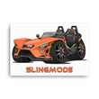 Load image into Gallery viewer, Slingmode Caricature Canvas Wall Art | 2022 R Volt Orange Fade Polaris Slingshot®