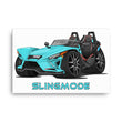 Load image into Gallery viewer, Slingmode Caricature Canvas Wall Art | 2022 R Pacific Teal Fade Polaris Slingshot®