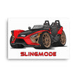 Load image into Gallery viewer, Slingmode Caricature Canvas Wall Art | 2022 Signature LE Crimson Forge Polaris Slingshot®