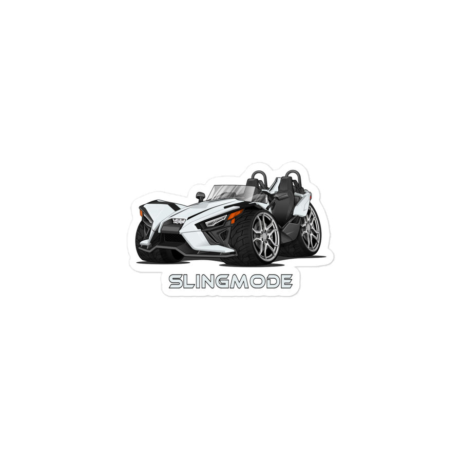Slingmode Stickers | 2022 SL Moonlight Metallic White Polaris Slingshot®