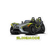 Load image into Gallery viewer, Slingmode Stickers | 2018 SLR Ghost Gray Lime Squeeze Polaris Slingshot®