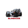 Load image into Gallery viewer, Slingmode Stickers | 2018 GT LE Matte Cloud Gray Indy Red Polaris Slingshot®