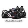 Load image into Gallery viewer, Slingmode Stickers | 2017 SLR Turbo Silver Polaris Slingshot®