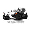 Load image into Gallery viewer, Slingmode Stickers | 2021 S White Lightning Polaris Slingshot®