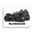 Load image into Gallery viewer, Slingmode Caricature Canvas Wall Art | 2019 SL Orion Blue Polaris Slingshot®