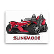 Load image into Gallery viewer, Slingmode Caricature Canvas Wall Art | 2017 SL Sunset Red Polaris Slingshot®