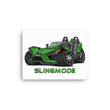 Load image into Gallery viewer, Slingmode Caricature Canvas Wall Art | 2018 SL Icon Dragon Green Polaris Slingshot®
