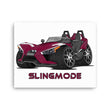 Load image into Gallery viewer, Slingmode Caricature Canvas Wall Art | 2017 SL LE Midnight Cherry Polaris Slingshot®)