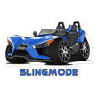 Load image into Gallery viewer, Slingmode Stickers | 2016.5 SL LE Blue Fire Polaris Slingshot®