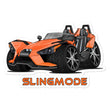 Load image into Gallery viewer, Slingmode Stickers | 2015 SL LE Nuclear Sunset Orange Polaris Slingshot®