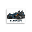 Load image into Gallery viewer, Slingmode Caricature Canvas Wall Art | 2019 SL Orion Blue Polaris Slingshot®