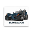 Load image into Gallery viewer, Slingmode Caricature Canvas Wall Art | 2019 SL Orion Blue Polaris Slingshot®