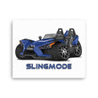 Load image into Gallery viewer, Slingmode Caricature Canvas Wall Art | 2018 SL Navy Blue Polaris Slingshot®