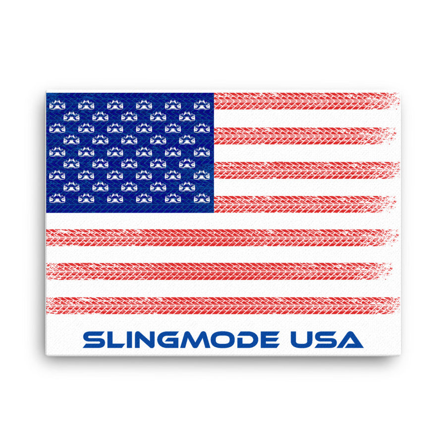 Slingmode USA Canvas Wall Art | American Flag Polaris Slingshot®