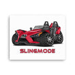 Load image into Gallery viewer, Slingmode Caricature Canvas Wall Art | 2018 SL Sunset Red Polaris Slingshot®