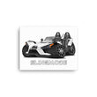 Load image into Gallery viewer, Slingmode Caricature Canvas Wall Art | 2018 SL Icon Monument White Polaris Slingshot®