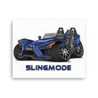 Load image into Gallery viewer, Slingmode Caricature Canvas Wall Art | 2017 SL Navy Blue Polaris Slingshot®