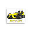 Load image into Gallery viewer, Slingmode Caricature Canvas Wall Art | 2019 SL Icon Daytona Yellow Polaris Slingshot®