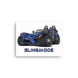 Load image into Gallery viewer, Slingmode Caricature Canvas Wall Art | 2018 SL Navy Blue Polaris Slingshot®