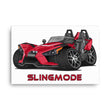 Load image into Gallery viewer, Slingmode Caricature Canvas Wall Art | 2017 SL Sunset Red Polaris Slingshot®