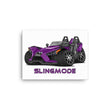 Load image into Gallery viewer, Slingmode Caricature Canvas Wall Art | 2018 SL Icon Midnight Purple Polaris Slingshot®