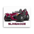 Load image into Gallery viewer, Slingmode Caricature Canvas Wall Art | 2017 SL LE Midnight Cherry Polaris Slingshot®)