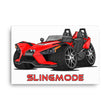 Load image into Gallery viewer, Slingmode Caricature Canvas Wall Art | 2016.5 SL Red Pearl Polaris Slingshot®