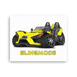 Load image into Gallery viewer, Slingmode Caricature Canvas Wall Art | 2019 SL Icon Daytona Yellow Polaris Slingshot®