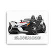 Load image into Gallery viewer, Slingmode Caricature Canvas Wall Art | 2016.5 SL Turbo Silver Polaris Slingshot®