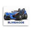 Load image into Gallery viewer, Slingmode Caricature Canvas Wall Art | 2016.5 SL LE Blue Fire Polaris Slingshot®