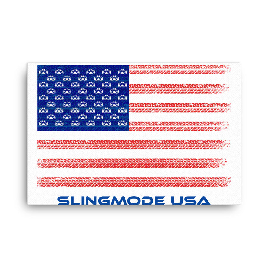 Slingmode USA Canvas Wall Art | American Flag Polaris Slingshot®