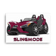 Load image into Gallery viewer, Slingmode Caricature Canvas Wall Art | 2017 SL LE Midnight Cherry Polaris Slingshot®)