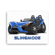 Load image into Gallery viewer, Slingmode Caricature Canvas Wall Art | 2016.5 SL LE Blue Fire Polaris Slingshot®