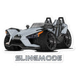 Load image into Gallery viewer, Slingmode Stickers | 2016 Base Gray Metallic Polaris Slingshot®