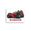 Load image into Gallery viewer, Slingmode Caricature Canvas Wall Art | 2018 SL Sunset Red Polaris Slingshot®