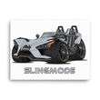 Load image into Gallery viewer, Slingmode Caricature Canvas Wall Art | 2015 Base Gray Metallic Polaris Slingshot®