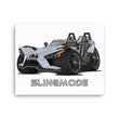 Load image into Gallery viewer, Slingmode Caricature Canvas Wall Art | 2015 Base Gray Metallic Polaris Slingshot®