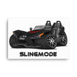 Load image into Gallery viewer, Slingmode Caricature Canvas Wall Art | 2017 SL Black Pearl Polaris Slingshot®