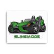Load image into Gallery viewer, Slingmode Caricature Canvas Wall Art | 2018 SL Icon Dragon Green Polaris Slingshot®