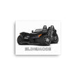 Load image into Gallery viewer, Slingmode Caricature Canvas Wall Art | 2019 SL Black Pearl Polaris Slingshot®