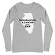 Load image into Gallery viewer, Slingmode State Design Men's Long Sleeve Tee (Illinois)